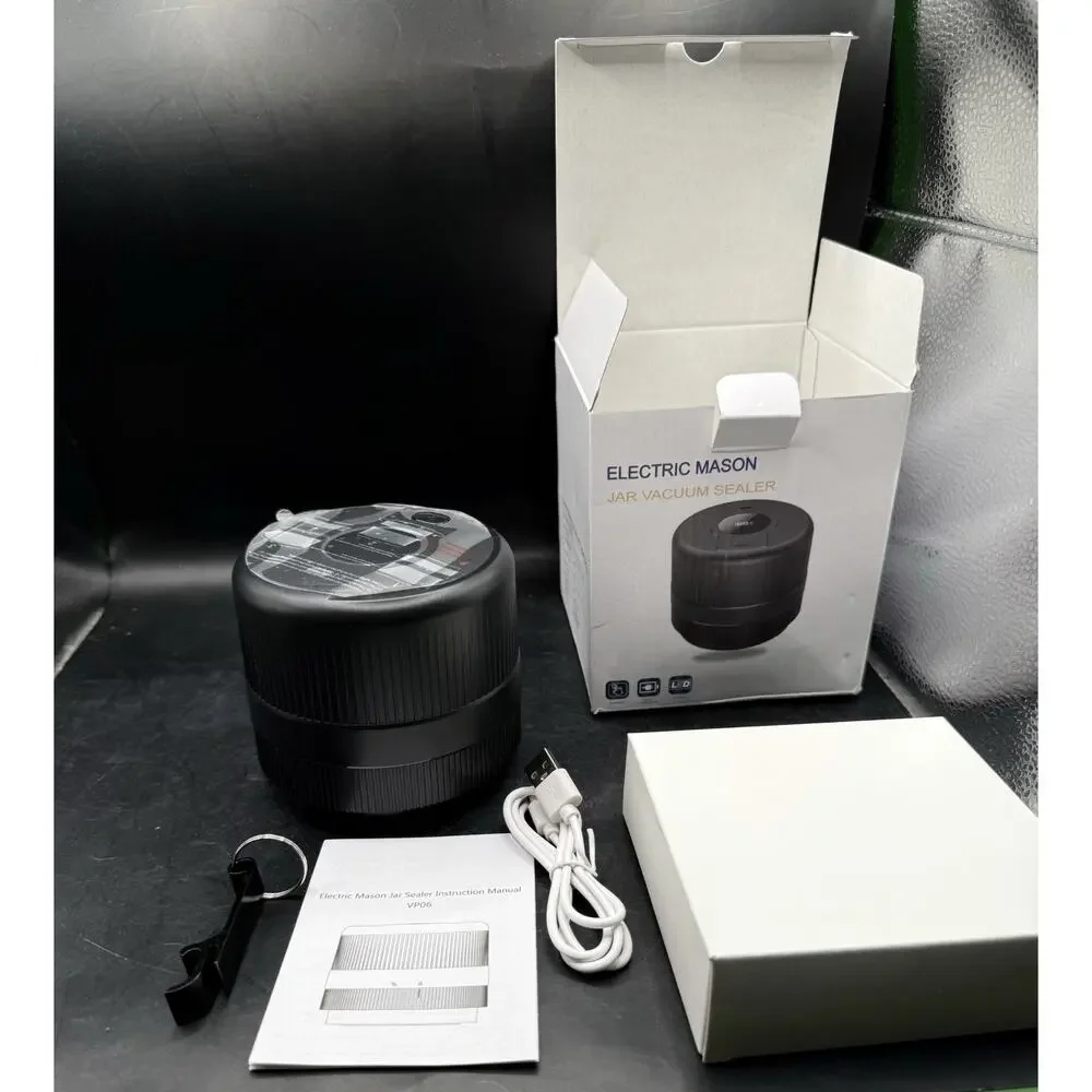 Electric Mason Jar Vacuum Sealer Kit VP06 New (open box) Tested Working